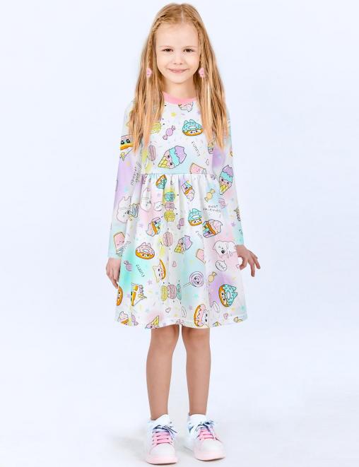 Платье для девочки KETMIN UNIVERSAL WINTER цв.Тортик / Байка