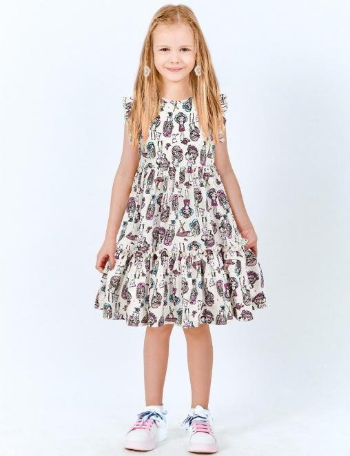 Платье для девочки KETMIN КОКЕТКА цв.Бежевый