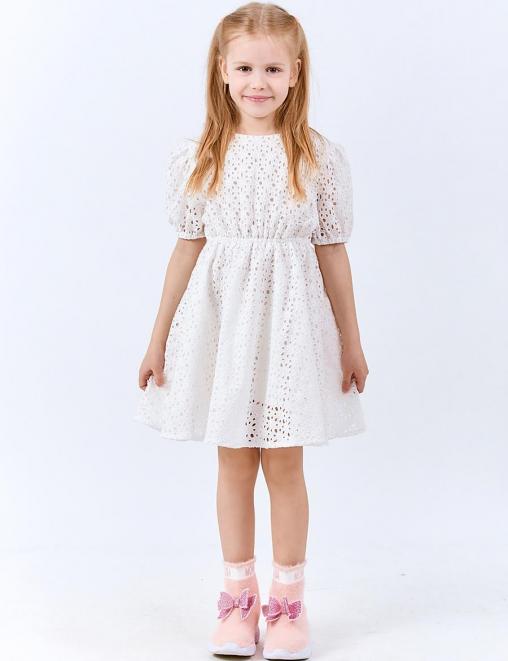 Платье для девочки KETMIN BRILLIANCE тк.Ришелье цв.Белый