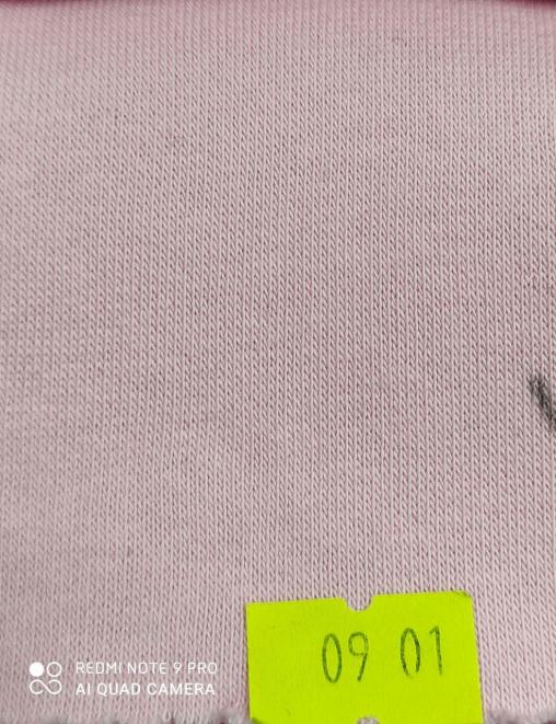 Футер 3-х нитка с начесом цв.Розовый нежный (0901)