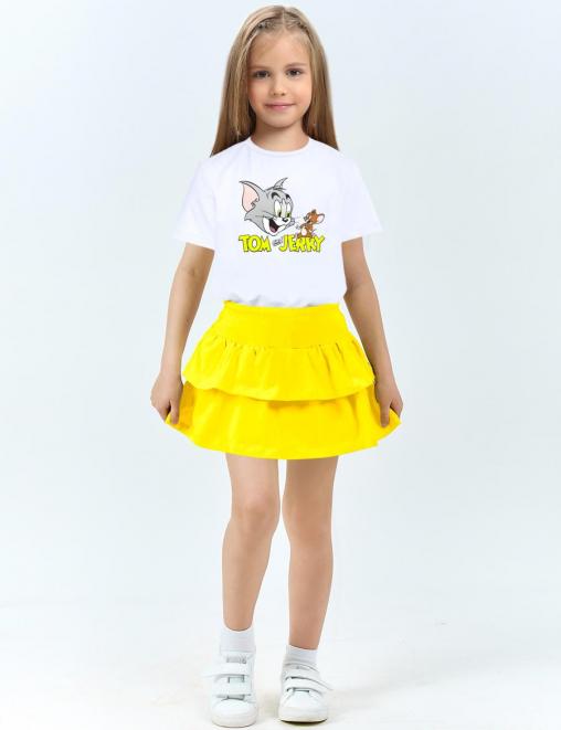 Детская юбка-шорты KETMIN ВИШЕНКА цв.Желтый