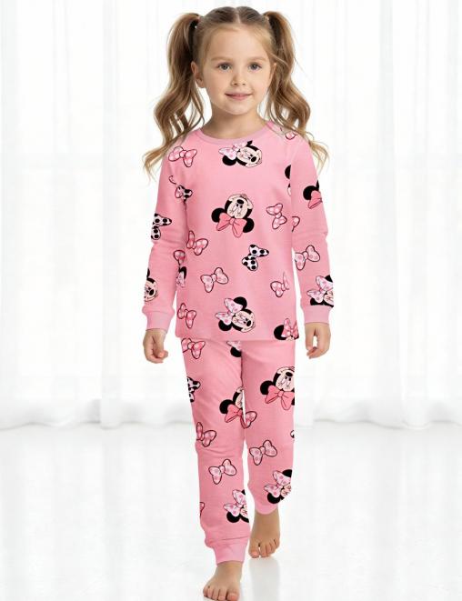 Пижама детская KETMIN НОЧКА МИННИ Улыбашка цв.Розовый с начесом