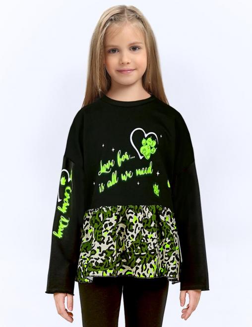 Толстовка для девочки KETMIN LEO с БАСКОЙ