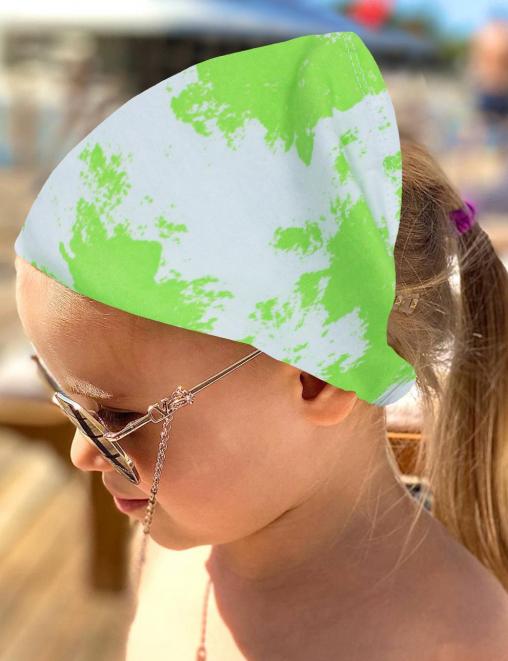 Бандана детская ХЛОПОК цв.Тай Дай Салатовый