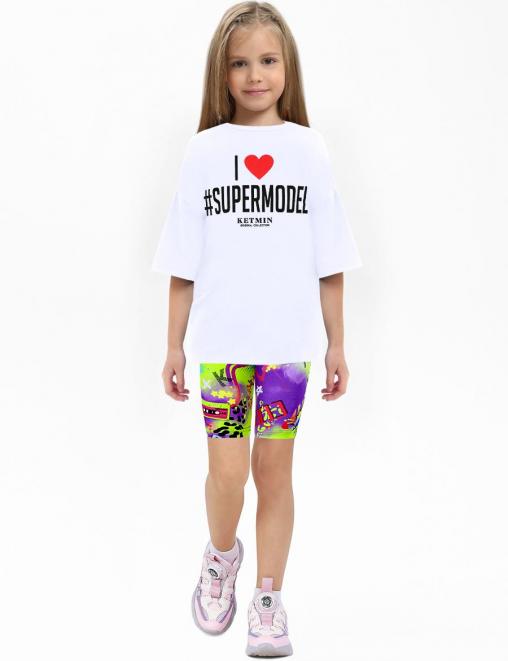 Велосипедки для девочки DG LOVELY цв.Cиреневый