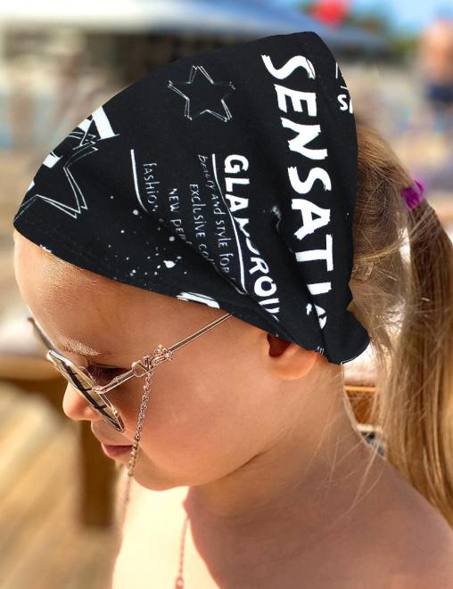 Бандана детская ПРЕМИУМ цв.GLAMOROUS Чёрный