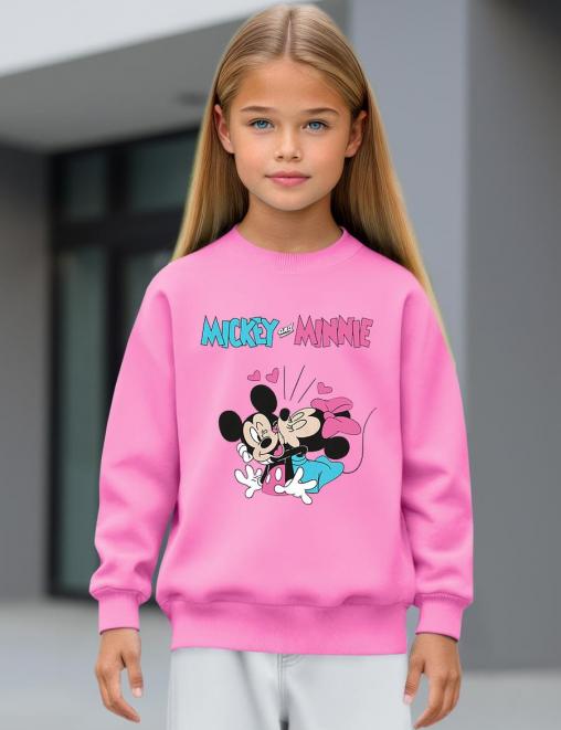Свитшот детский KETMIN МИККИ И МИННИ LOVE цв.Розовый