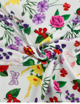 Креп цв. Цветы Gucci