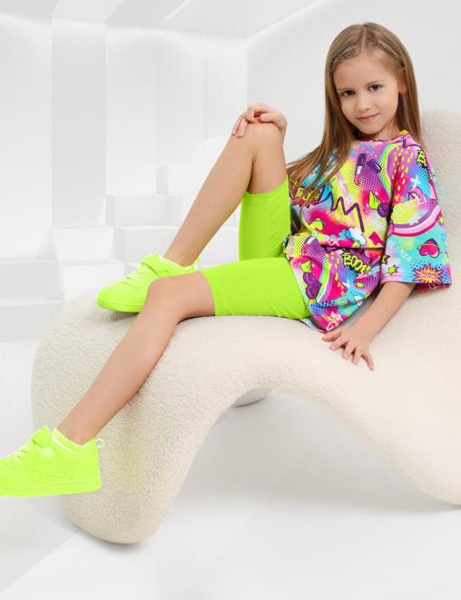 Велосипедки для девочки COLOR цв.Салатовый