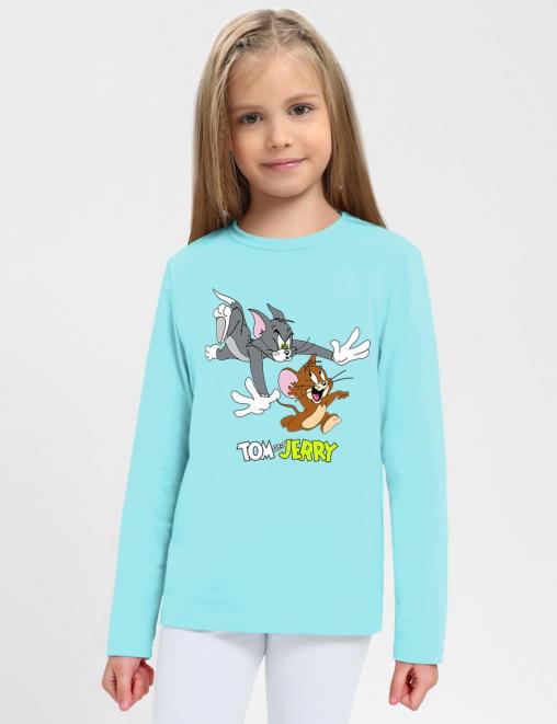 Лонгслив детский KETMIN ТОМ И ДЖЕРРИ LIFE цв.Бирюза