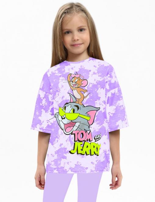 Футболка детская KETMIN МАЙАМИ цв.Тай Дай Сирень