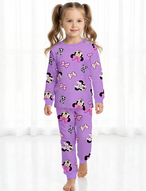 Пижама детская KETMIN НОЧКА МИННИ Улыбашка цв.Сиреневый с начесом