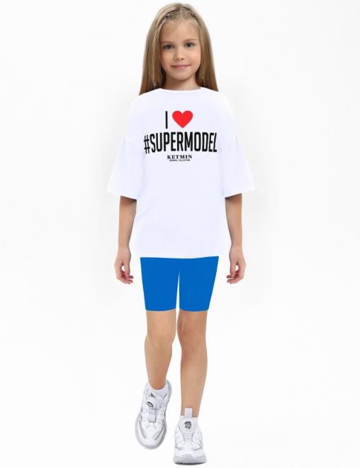 Велосипедки для девочки COLOR цв.Василёк