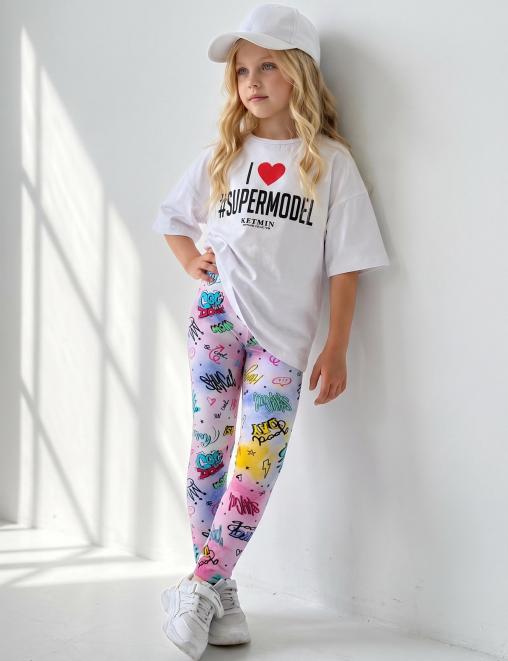 Легинсы детские PREMIUM KETMIN MR FAVORIT PERSON цв.Cиреневый