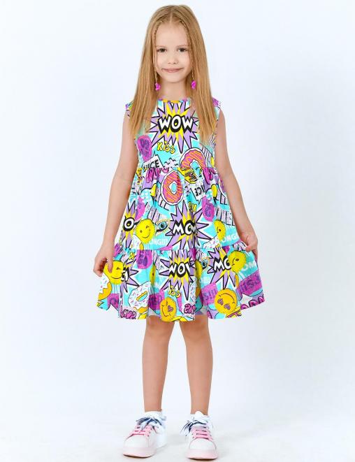 Платье для девочки KETMIN НЕЖНОСТЬ цв.БУМ Неон