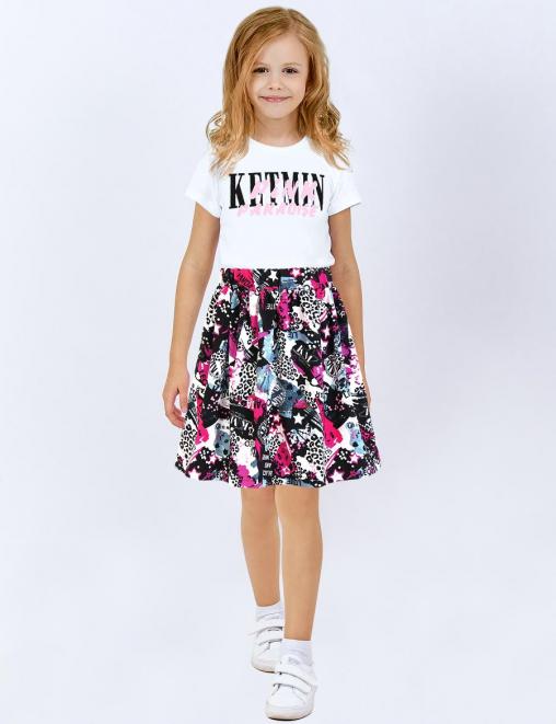 Юбка для девочки KETMIN ЛЕТНИЙ ОТДЫХ цв.Панда Лео