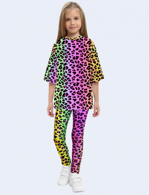 Костюм KETMIN ШАРМ цв.Лео Барби (Футболка/Леггинсы)