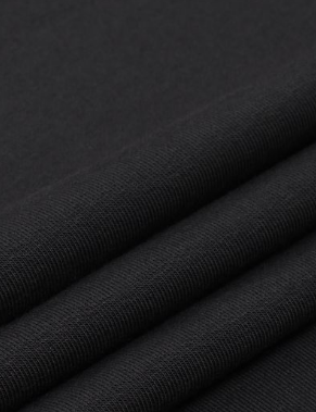 Футер 2-х нитка с лайкрой ш/полотно ПЭ цв.Чёрный ОЕ