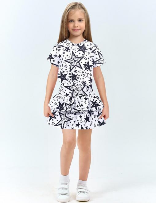 Детская юбка-шорты KETMIN BRIGHT SUMMER цв.STAR KM Белый