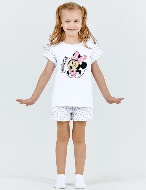 Пижама детская МАЛИНОВЫЕ СНЫ ПРИВЕТ МИННИ цв Белый