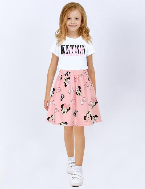 Юбка для девочки KETMIN ЛЕТНИЙ ОТДЫХ цв.Минни Улыбашка розовый Юбка для девочки KETMIN ЛЕТНИЙ ОТДЫХ цв.Минни Улыбашка розовый