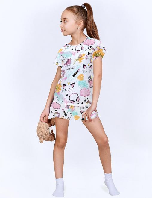 Пижама детская KETMIN DREAM SWEET NIGHT цв.Белый (Футболка/Шорты)