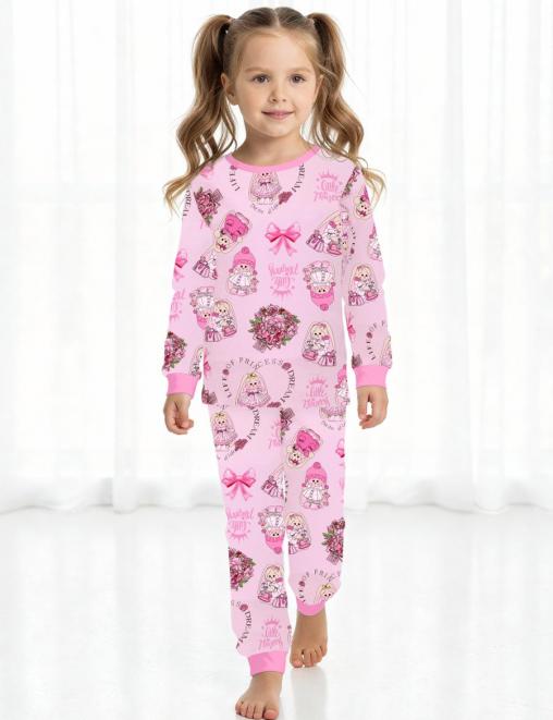 Пижама детская KETMIN CLASSIC ЗАЙЧИКИ цв. Розовый (Лонгслив/Брюки)
