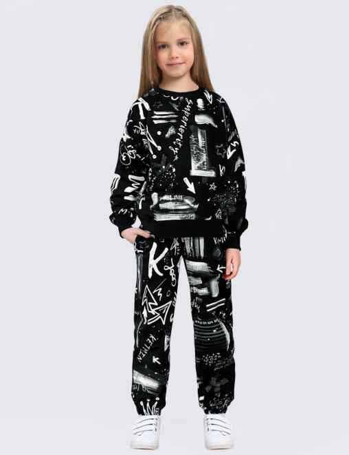 Спортивные штаны детские KETMIN ТИК ТОК цв.ГРАФФИТИ Чёрный