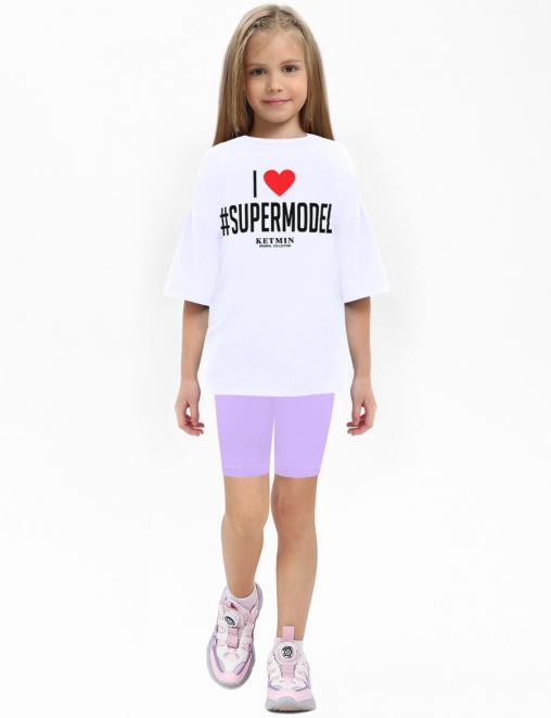 Велосипедки для девочки COLOR цв.Сиреневый