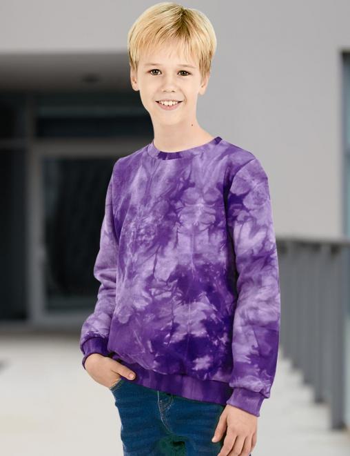 Свитшот детский KETMIN ТАЙ ДАЙ цв.Фиолетовый