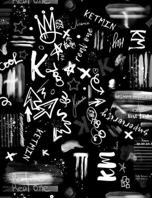 Футер 2-х нитка с лайкрой ш/полотно (без ПЭ) Граффити цв.Черный