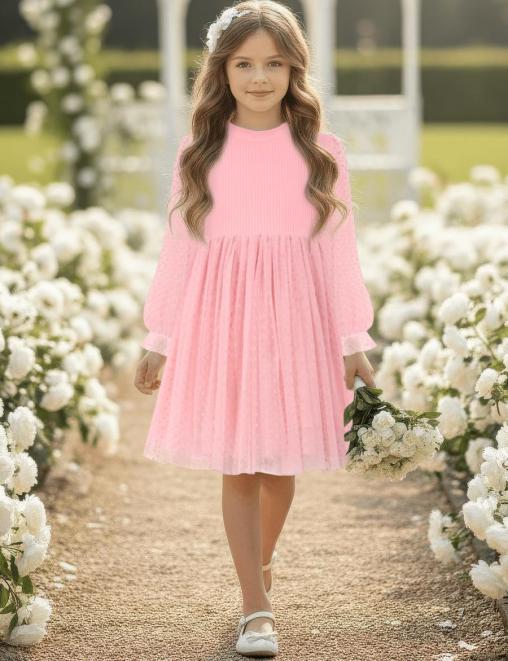 Платье для девочки KETMIN VERNEL цв.Розовый горох