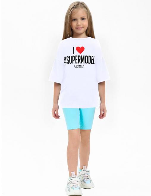 Велосипедки для девочки FITNESS цв.Бирюза