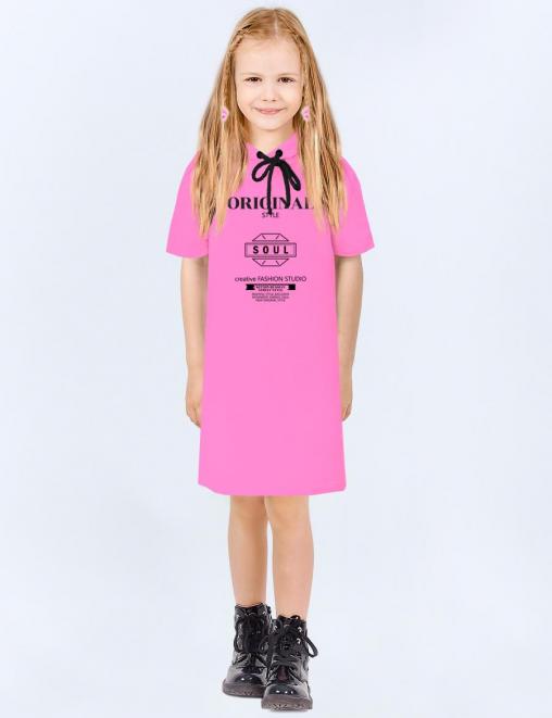 Платье-толстовка для девочки KETMIN SENSATION цв.Розовый