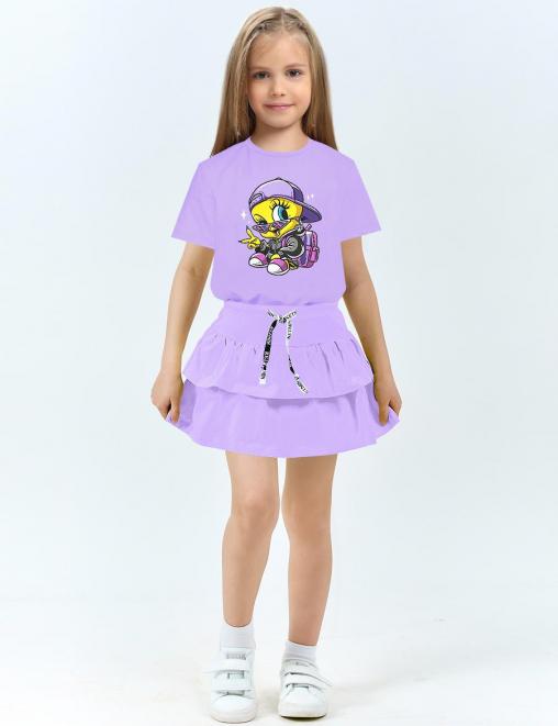 Детская юбка-шорты KETMIN BRIGHT SUMMER цв.Сиреневый