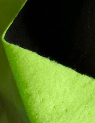 Ткань курточная Полифлис СОФТ-ШЕЛЛ цв. Черный/Салат