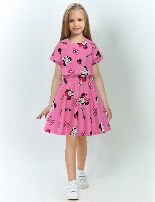 Костюм для девочки KETMIN HAPPY цв.Минни бантик Розовый (Футболка/Юбка)