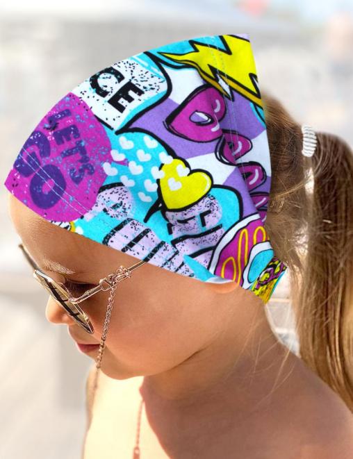 Бандана детская ХЛОПОК цв.БУМ неон