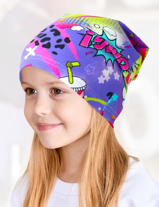 Шапка летняя LOVELY цв.Сиреневый