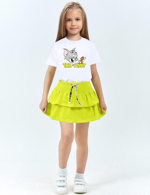 Детская юбка-шорты KETMIN BRIGHT SUMMER цв.Желтый лайм