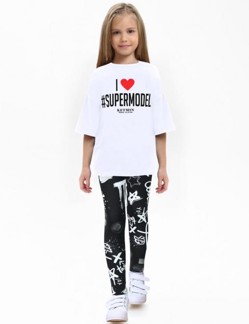 Легинсы детские PREMIUM KETMIN ГРАФФИТИ цв.Чёрный