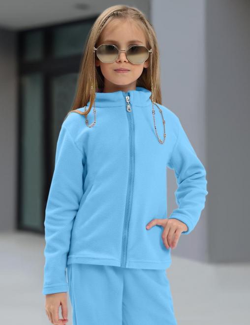 Толстовка детская флисовая KETMIN на молнии цв.Голубой