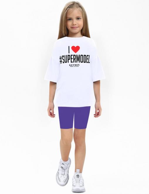 Велосипедки для девочки COLOR цв.Фиолетовый