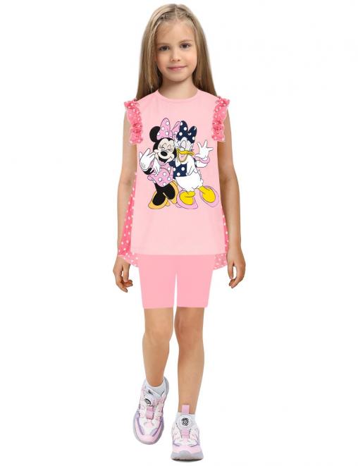 Туника для девочки KETMIN ПОДРУЖКИ цв.Розовый/Горох