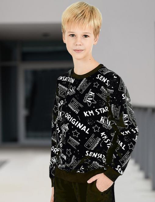 Свитшот детский KETMIN DG GLAMOROUS цв.Чёрный Свитшот детский KETMIN DG GLAMOROUS цв.Чёрный