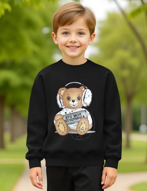 Свитшот детский KETMIN ВЕЧЕРИНКА цв.Чёрный