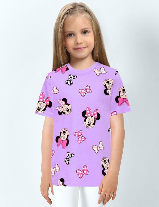 Футболка детская KETMIN HOME DG рис.Минни Улыбашка сиреневый