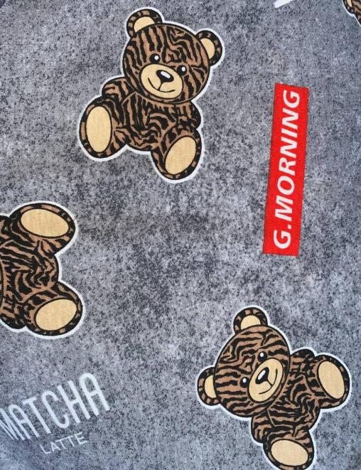 Кулирка ХЛОПОК КАРДЕ ш/полотно цв. Варенка Мишки Серый