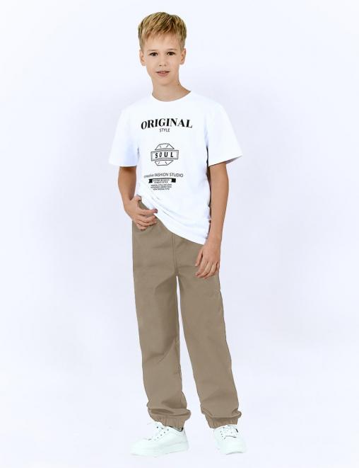 Брюки детские демисезонные KETMIN цв.Бежевый/Коричневый Брюки детские демисезонные KETMIN цв.Бежевый/Коричневый