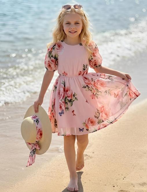 Платье для девочки KETMIN BRILLIANCE цв.ROSE paradise розовый